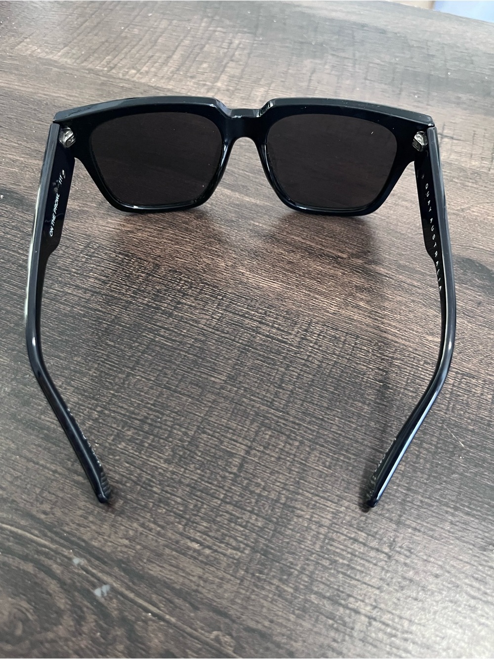 Quay Australia Black Square Sunglasses with Dark Lenses - Picture 2 of 7